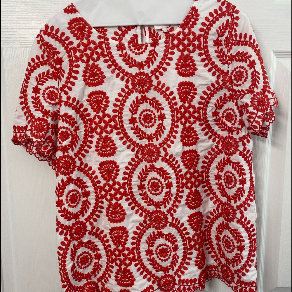 Red boutique top